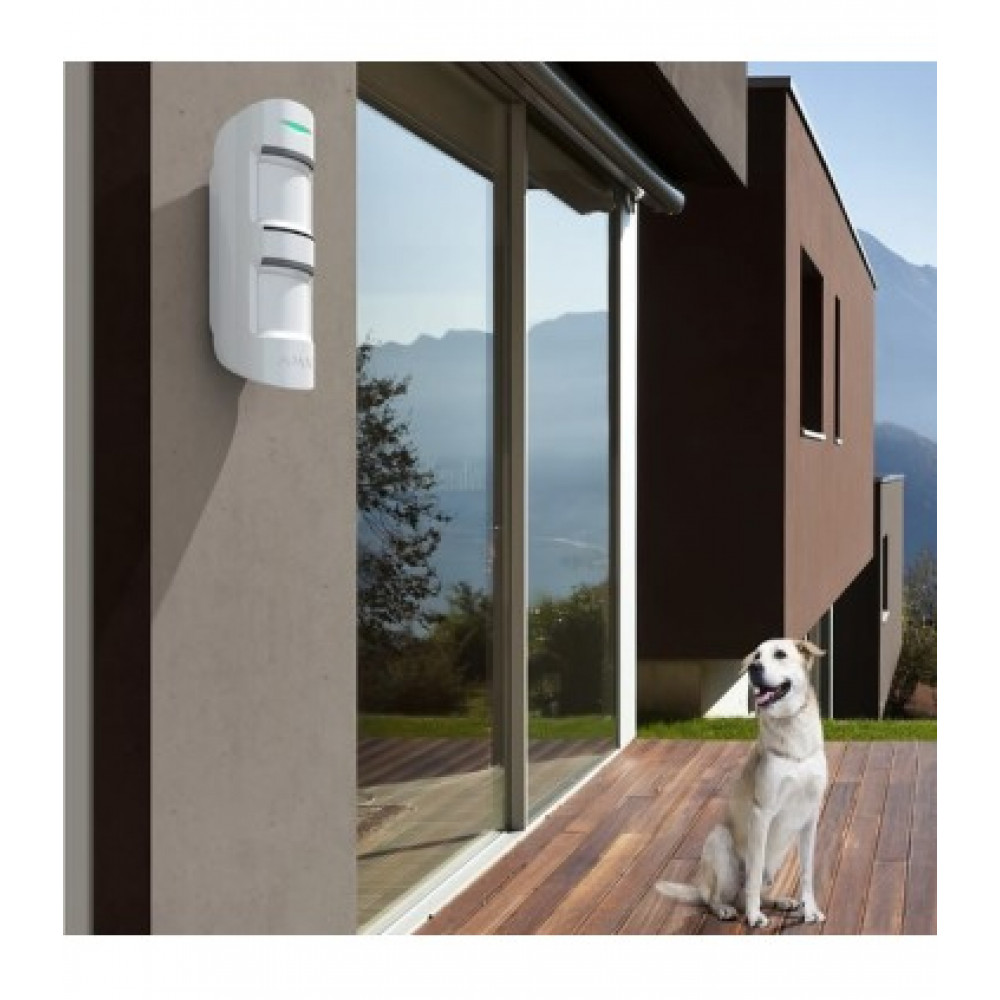 AJAX-OUTDOORPROTECT 15M Dual PIR Outdoor Motion Detector - White